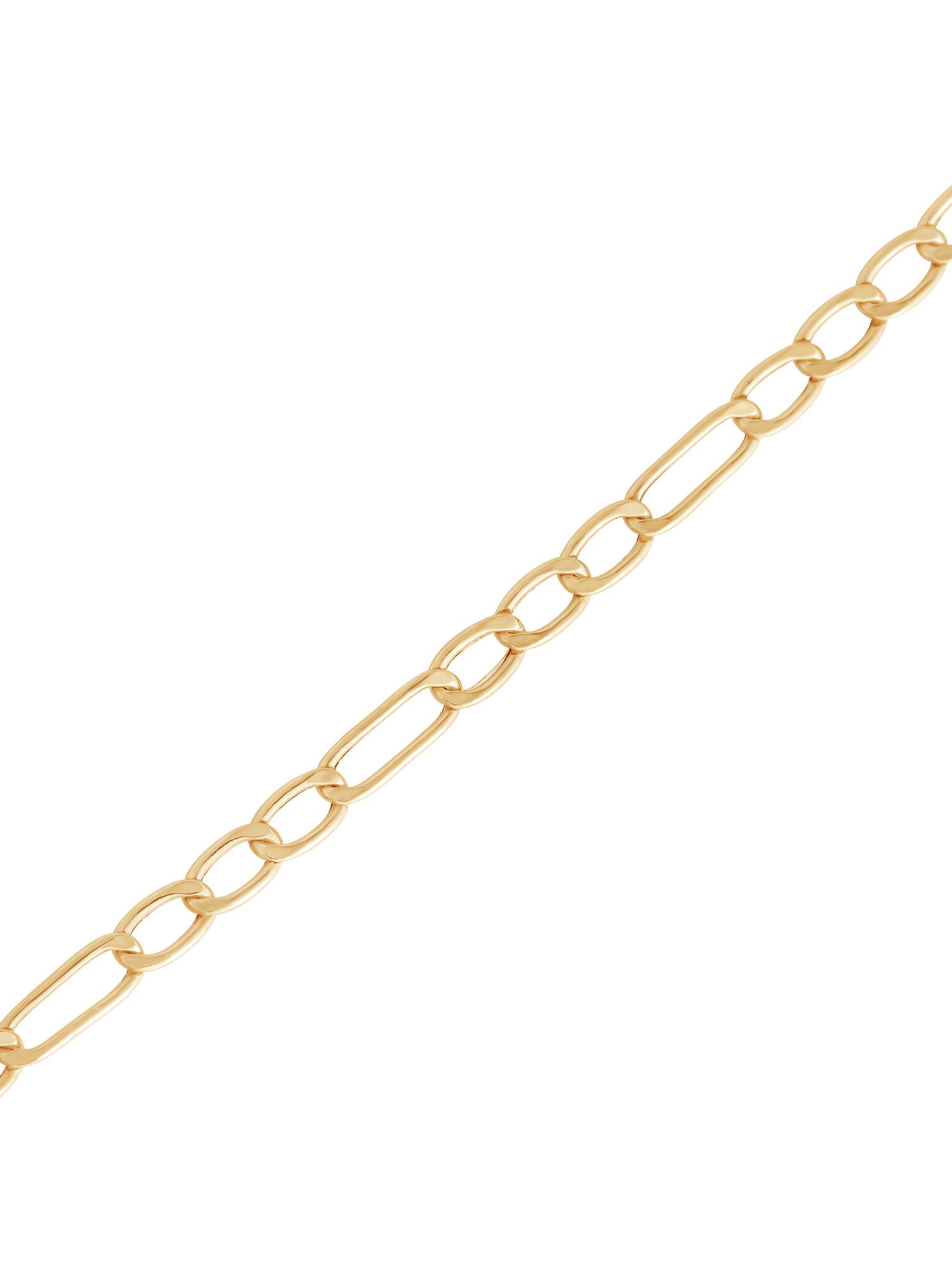 Finecraft 10K Yellow Gold 3.2MM Solid Figaro Link Necklace, 18" - image 2 of 5