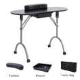 thumbnail image 4 of Nail Table -SUNCOO Manicure Station Portable Folding Nails Desk Spa Beauty Salon with Rolling Wheels,Sponge Wrist Cushion,Large Storge Drawer,Carry bag, 4 of 8