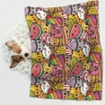 thumbnail image 6 of Pofeuu Fruit-Flavored Ice-Cream Print Puppy Blanket,Dog Blankets,Pet Blanket Cozy Cat Blankets for Indoor Cats, Fuzzy Pet Blanket for Kitten Doggy Dog Blankets-Large, 6 of 8