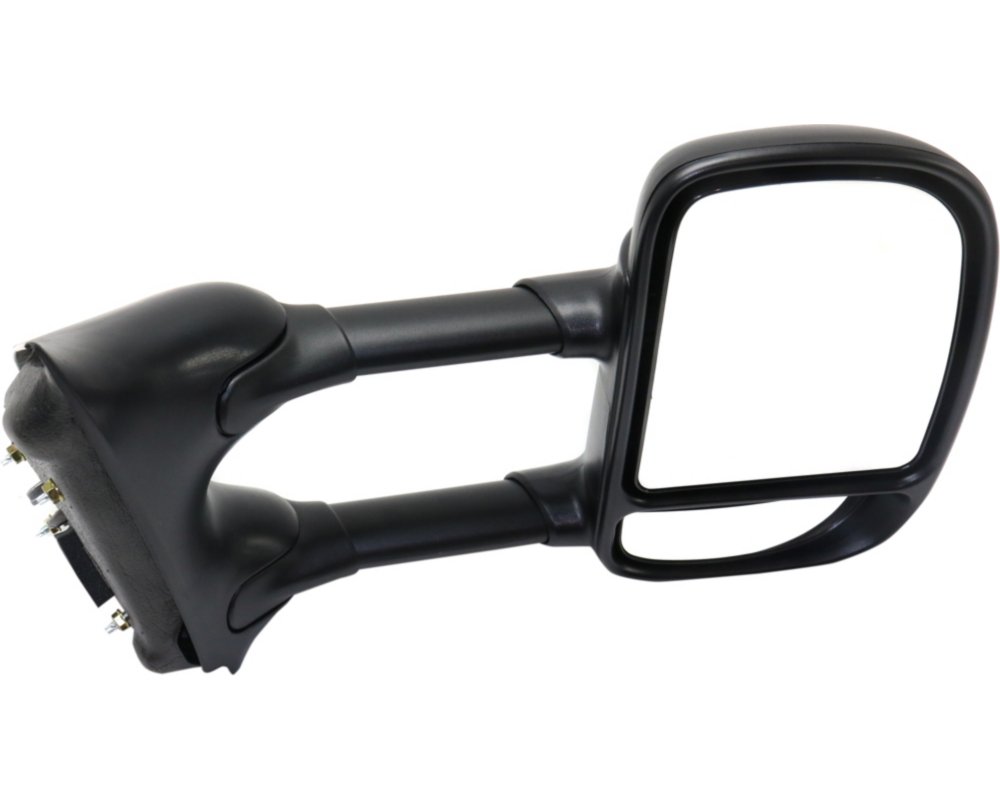 Towing Mirror Compatible With 1999-2007 Ford F-250 Super Duty F-350 Right Passenger Side w/ Blind Spot Corner Glass Textured Black Kool-Vue
