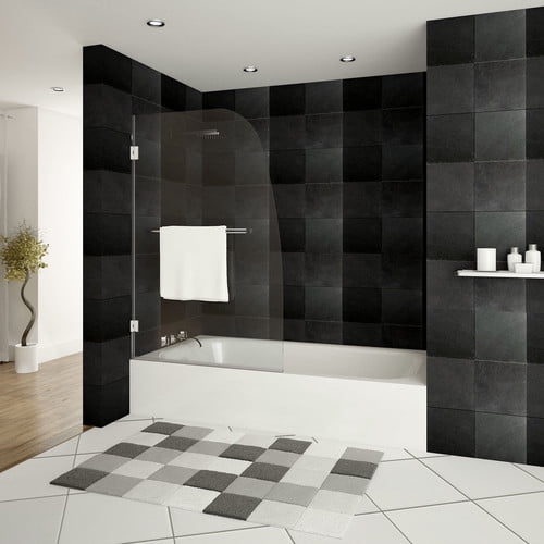 LessCare Ultra-F 34'' x 58'' Hinged Bath Tub Door