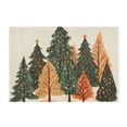 thumbnail image 7 of Yayeee Bath Rug for Bathroom Floor Non Slip Rectangle Fluffy Soft Absorbent Mat, 16"x24", Brown Christmas Trees, 7 of 7