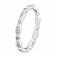 thumbnail image 3 of Bague en Argent Sterling Stackable Expressions Diamant Taille 5, 3 of 3