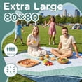 thumbnail image 2 of Waterproof Beach Blanket Picnic Outdoor Camping Mat Oversized Extra Large Foldable Sandproof Sand Free Resistant Big XL Giant Towel Hawaii Honeymoon Essentials Women Summer Must Have Vacation Gift, 2 of 6