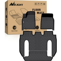 Nilight TPE Floor Mats for Tesla Model X 6 Seater 2022 2023 2024 2025 All Weather Custom Fit Heavy Duty Floor Liners