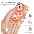 thumbnail image 2 of Wave Daisies Case Compatible with iPhone 14,Unique Art Design TPU Bumper Cover Case, 2 of 6