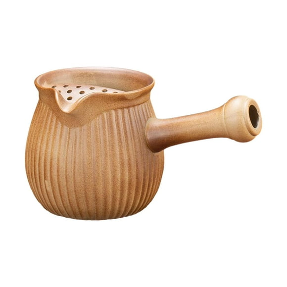 DOLITY Ceramic Teapot with Side Handle, Kettle for Blooming And Loose Leaf Tea, Boiling