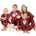 thumbnail image 2 of Angelina Christmas 2-Piece Set Matching Family Flannel Kangaroo Pocket Raglan Shirt with Pajama Pants, 2 of 6