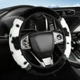 thumbnail image 6 of Qholemyo Female Winter Cow Lint Studded Elastic Steering Wheel Cover Without Inner Ring Soft Warm Comfortable Car Accessories For Women Car Decor For Women, 6 of 6
