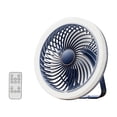 thumbnail image 2 of Remote Control Camping Fan with LED Light, 8 Inch Rechargeable Tent Fan with Aromatherapy, Portable Hanging Desk Fan for Indoor Outdoor (Blue), 2 of 6