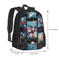 thumbnail image 2 of Jack And Sally Night-Mare Before Christmas Backpack,3d Print Laptop Backpack Lightweight Casual Daypack Bookbag Multi-Function Travel Backpack, 2 of 5