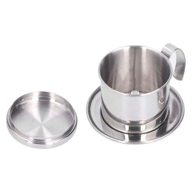 Filtro De Café Vietnamita, Cafetera Vietnamita Reutilizable De Acero Inoxidable Ligero Para Restaurante Occidental Para Cafetería Para Tienda De Té Con Leche ANGGREK Large Vietnamese Coffee Maker