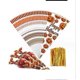thumbnail image 1 of 100 Counts Halloween Cone Cellophane Bags Pumpkin Treat Candy Bags with Gold Twist Ties for Halloween Party Favor, 1 of 5