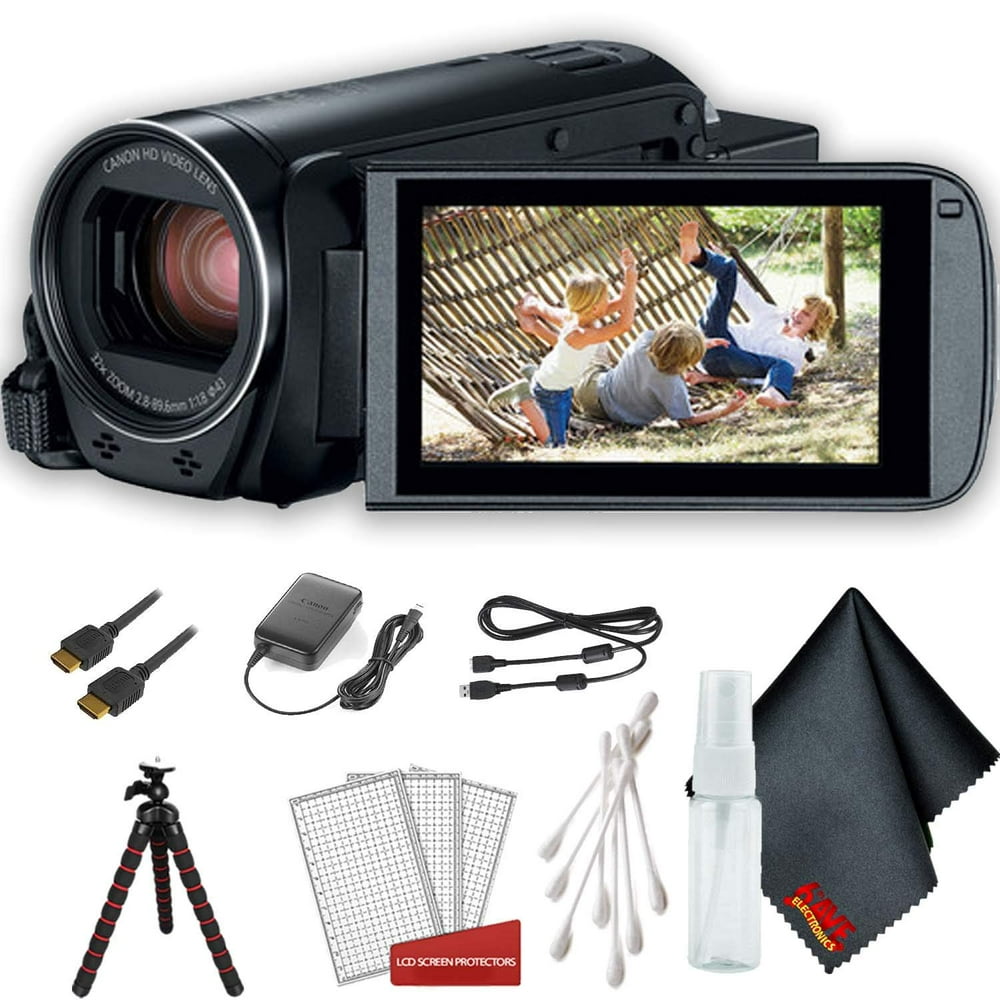 Canon VIXIA HF R800 Camcorder (Black) Basic Accessory Bundle Walmart