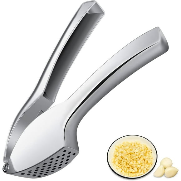 Presse-ail, Ecrase Ail Acier, Lave-vaisselle Presse Ail Inox Professionnel, Fort Utile Coupe Ail pour Couper l'ail et Cuisiner Dans la Cuisine