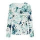 thumbnail image 5 of Ailaofu Long Sleeve Shirts for Women Fall Fashion Basic Trendy V-neck Floral Printed Casual Tops, 5 of 5