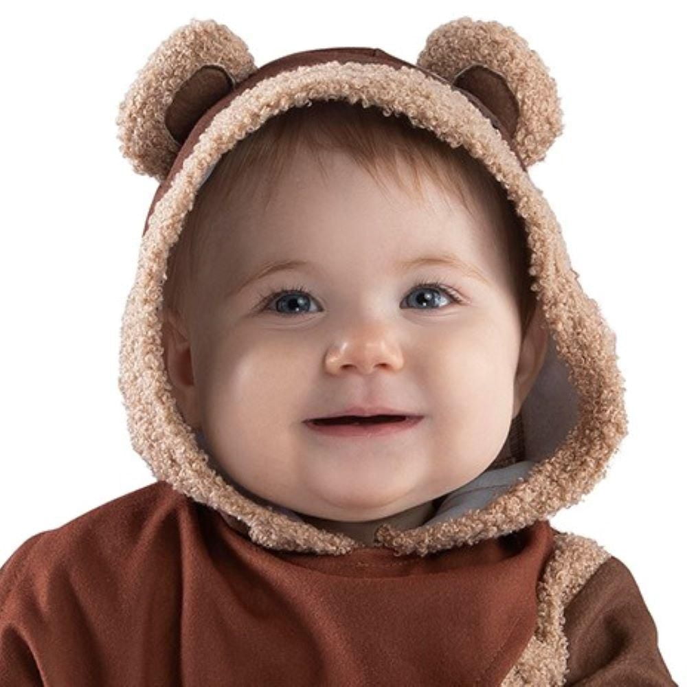 STAR WARS EWOK INFANT COSTUME - Minky Jumpsuit avec écharpe, capuche et chaussons