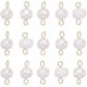 thumbnail image 1 of 1 caja de 30 conectores de perlas blancas, dijes de perlas de agua dulce naturales de oro, dijes de eslabones ovalados, abalorios para hacer joyas., 1 of 6
