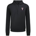 thumbnail image 2 of Men's Levelwear  Black Texas Rangers Technic Insignia Quarter-Zip Hoodie, 2 of 3