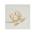 thumbnail image 2 of Aretes Xtellar dorado Pendientes Cola De Sirena Dorada Elegante, 2 of 4