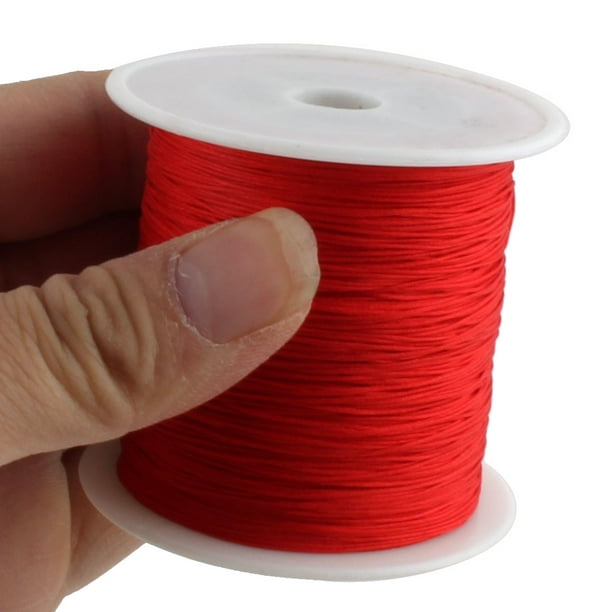 Family Nylon DIY Art Craft Braided Chinese Knot Cord String Rope Red 153  Yards