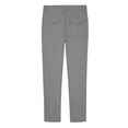thumbnail image 5 of Xaqiouau Boys Straight Leg Chino Pants Classic Flat Front Casual Trousers Button Closure Solid Color School Uniform Bottoms Versatile Everyday Wear Gray 14-15 Years, 5 of 9
