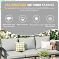 thumbnail image 5 of YODOLLA Outdoor Patio Furniture Sets with Two Storage Boxes Patio Furniture for Garden, Light Gray, 5 of 7