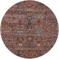 thumbnail image 1 of Ahgly Company Machine Washable Indoor Round Industrial Modern Rosy Pink Area Rugs, 5' Round, 1 of 7