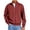 29#Wine, variant on Mens Zip up Sweatshirt no Hood Long Sleeve Jacket Khaki 2XL
