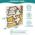 thumbnail image 5 of Cute Star Cat 12.4x10.6in PVC Round Ring Binder, D-Ring 3-Hole, Metal Clip, 200 Sheets, 5 of 10