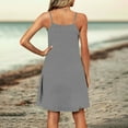 thumbnail image 4 of FDGIU 2025 Women's Sleeveless V Neck Midi Cocktail Dress - Versatile for Wedding Guest & Office, 4 of 6