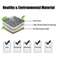 thumbnail image 2 of Unique Bargains Car Front Rear Seat Cover Breathable Plush Pad Mat Vehicle Chair Cushion Set Universal, 2 of 7