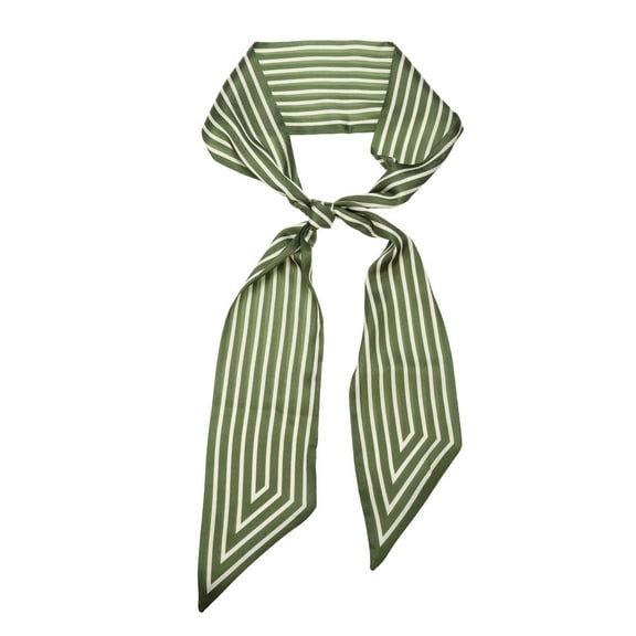 Fashion Scarves for Women, Silky Satin Head Scarf 55" x 4", Green