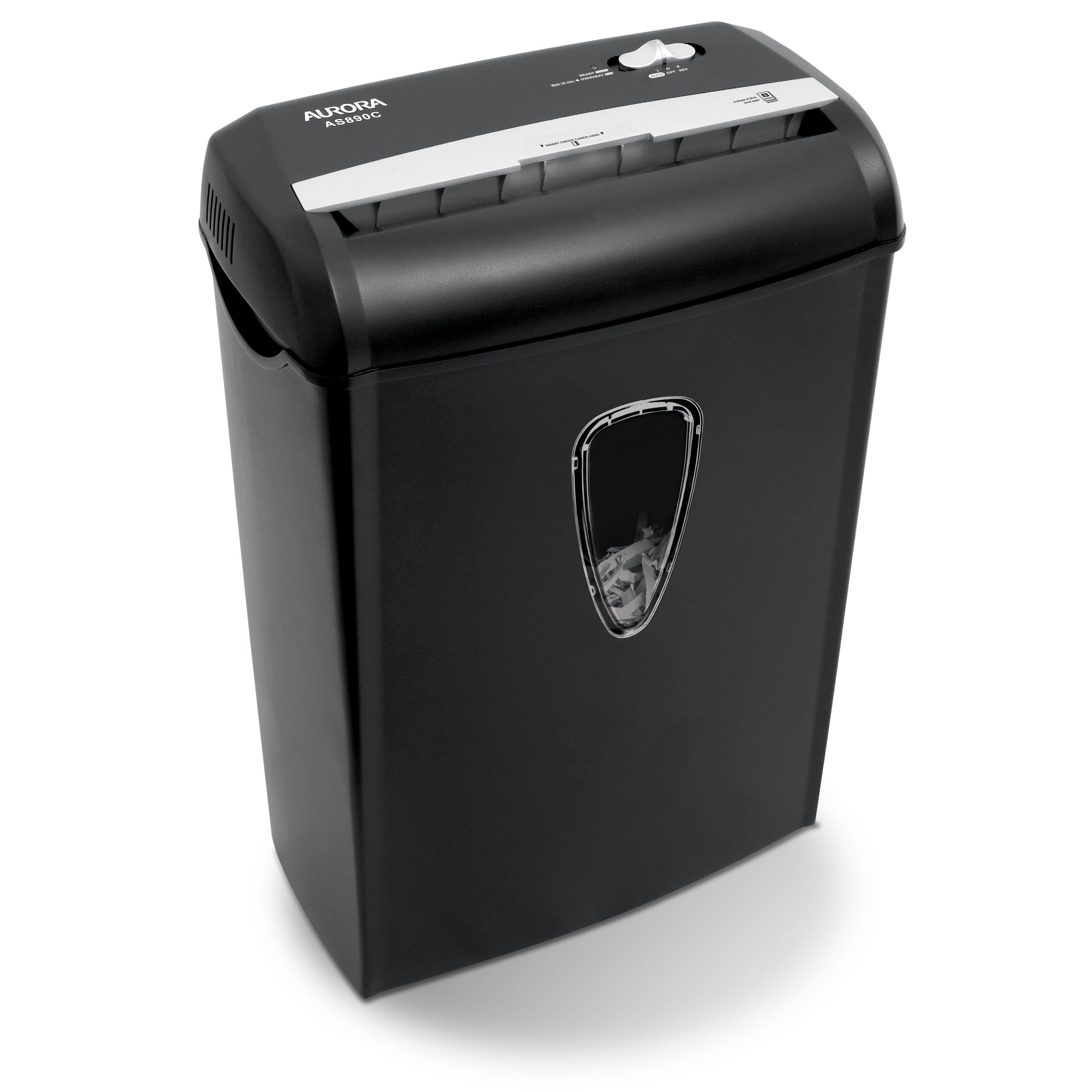 Aurora 8-Sheet Cross-Cut Paper Shredder with 3.4 Gallon Bin photo 4