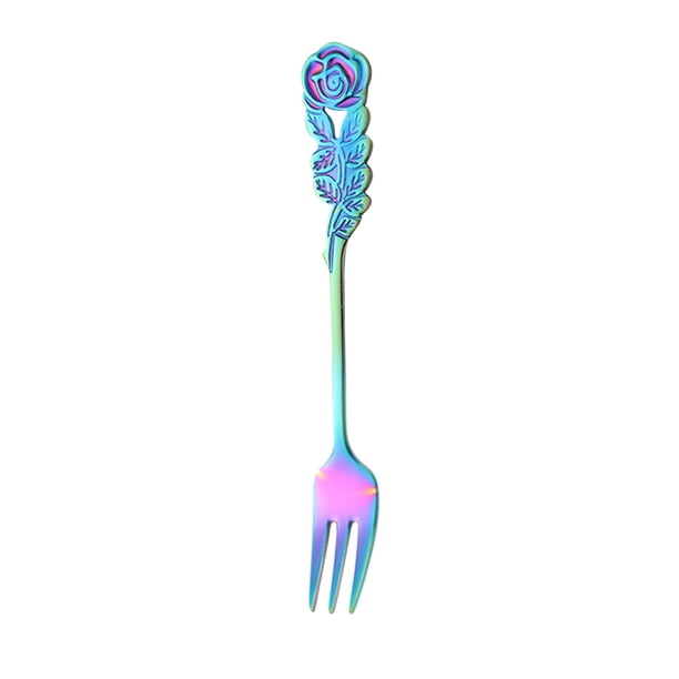 Conjunto de Regalo de Café Navidad Acero Inoxidable Cuchara de Rosa Tenedor Cucharas de Agitación de Café Postre Tenedores Regalos de Navidad Accesorios de Cocina Decoración de Vajillas Conjunto de Re
