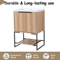 thumbnail image 6 of 24-inch Freestanding - Soft Closing Doors - Bathroom - Ample Storage for Essentials, 6 of 7