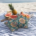 thumbnail image 4 of 2 Pack Outdoor Waterproof Throw Pillow Covers,Bohemia Terracotta Flower Decorative Square Pillow Case Patio Pillowcases for Chair Couch Sofa 16x16in, 4 of 9