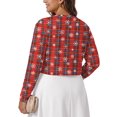 thumbnail image 7 of Gleelist Plus Size Cropped Cardigan Bolero Shrug Open Front Long sleeve Lightweight Cardigan Sweaters For Women XL-5XL, 7 of 7