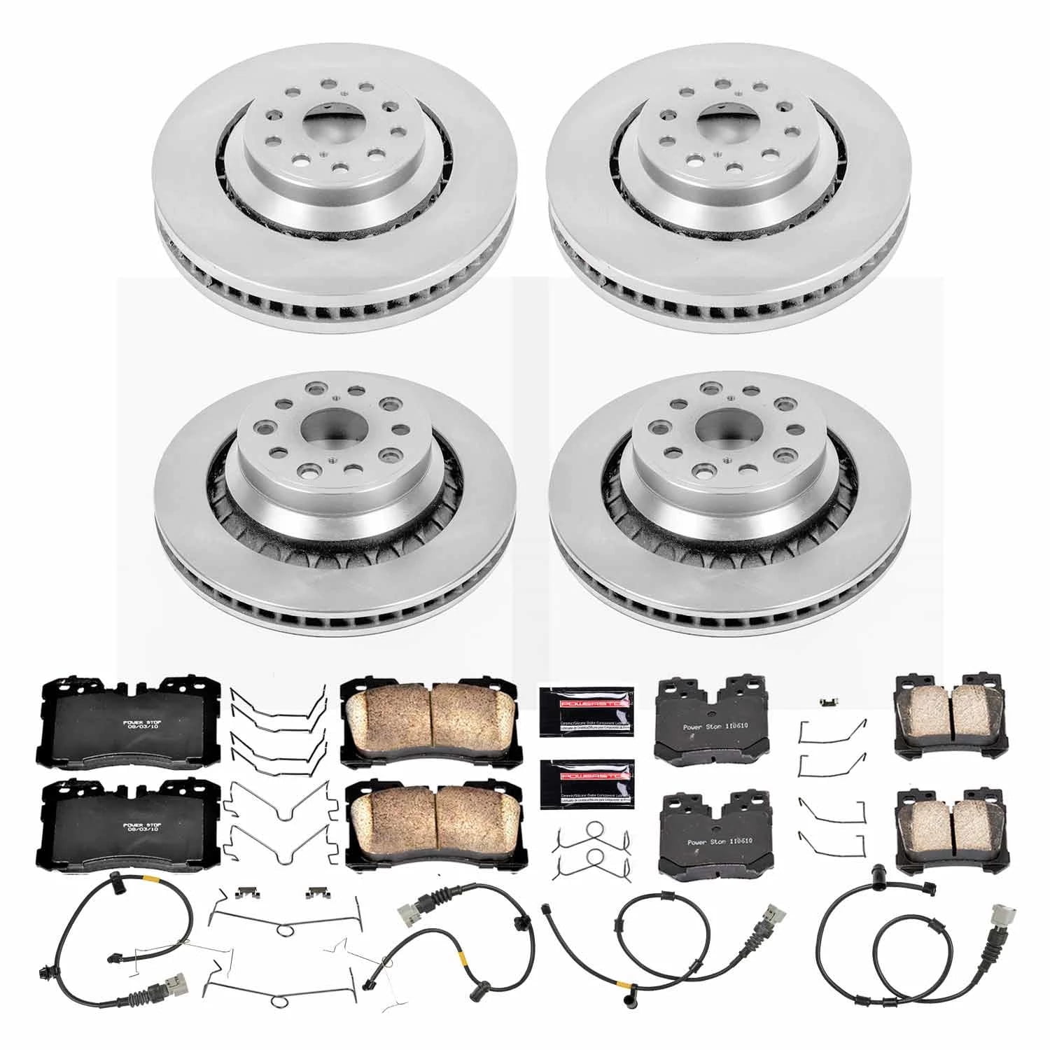 PowerStop Front and Rear Stock Replacement Brake Pad and Rotor Kit Fits: LEXUS Select Models KOE5827