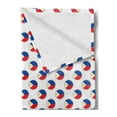 thumbnail image 2 of Phillipine Soft Flannel Fleece Throw Blanket, Pattern from the Circles with Flag of Philippines National Graphic, Cozy Plush for Indoor and Outdoor Use, 70" x 90", Multicolor, by Ambesonne, 2 of 5
