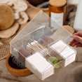 thumbnail image 3 of Soimiss Clear Acrylic Makeup Cotton Organizer with Lid for Cotton Pads and Lipstick Storage, 3 of 6