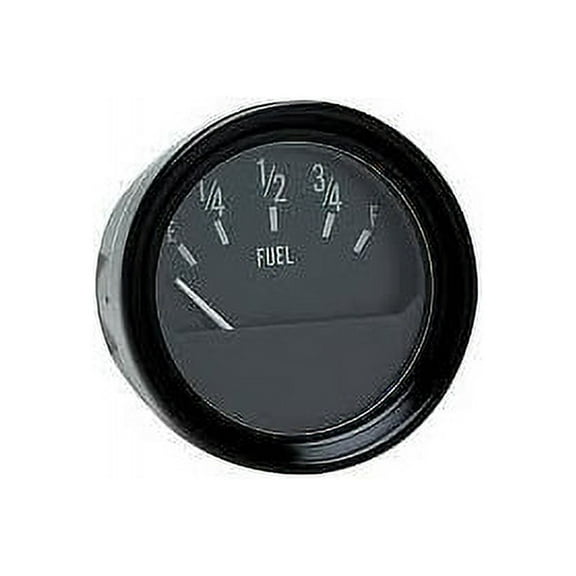 Seachoice 15441 Boat Fuel Gauge - Black Bezel