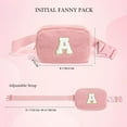 thumbnail image 4 of Yoolife Initial Fanny Pack Waist Bag for Girls Personalized Fleece Travel Beach Belt Bag Stadium Bag Crossbody Bag Birthday Gifts for Girls Teens Kids, 4 of 7