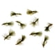 thumbnail image 5 of 10 Cabeza Abalorios Vuela Buggers Lanudos Hundiéndose Húmeda Moscas Oliva perfecl, 5 of 7