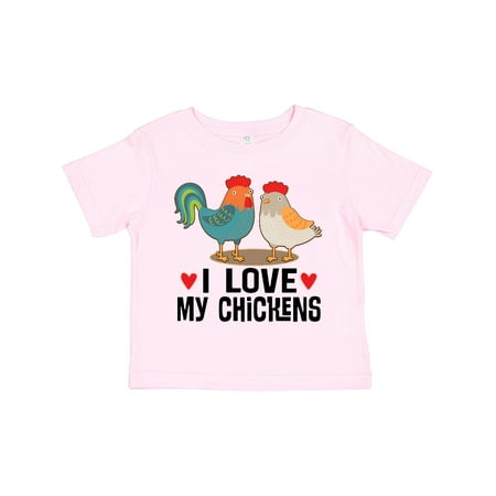 

Inktastic Chicken Farmer I Love My Chickens Gift Toddler Boy or Toddler Girl T-Shirt