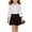 Black, variant on Kids Solid Color Pleated Lined Mini Skort, Versatile Academia Short Skirt Multi Color for Elementary Middle School Navy 3-4 Years