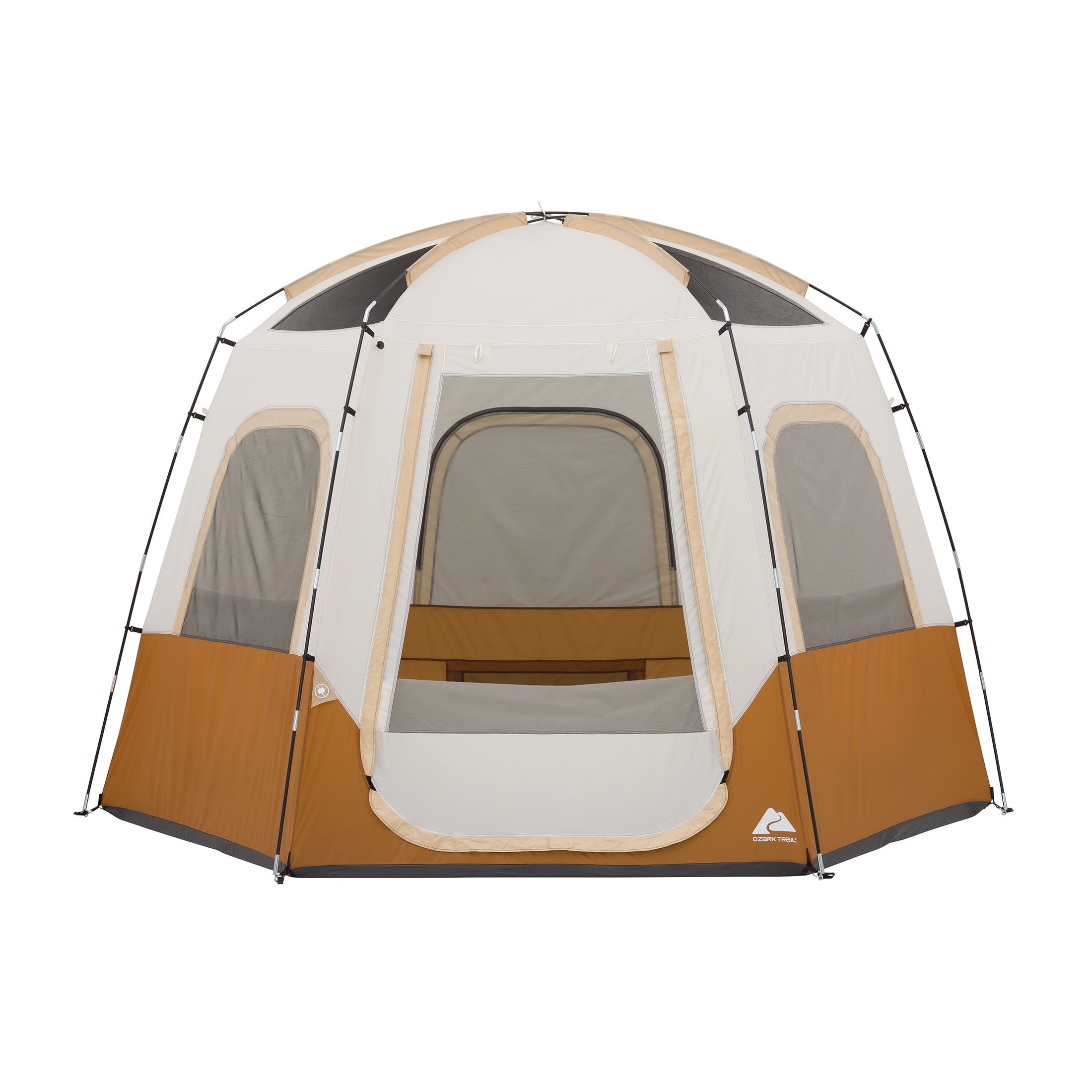 Ozark Trail 6 Person Lighted Dome Yurt Tent, 12.5' x 10' x 90" (H)