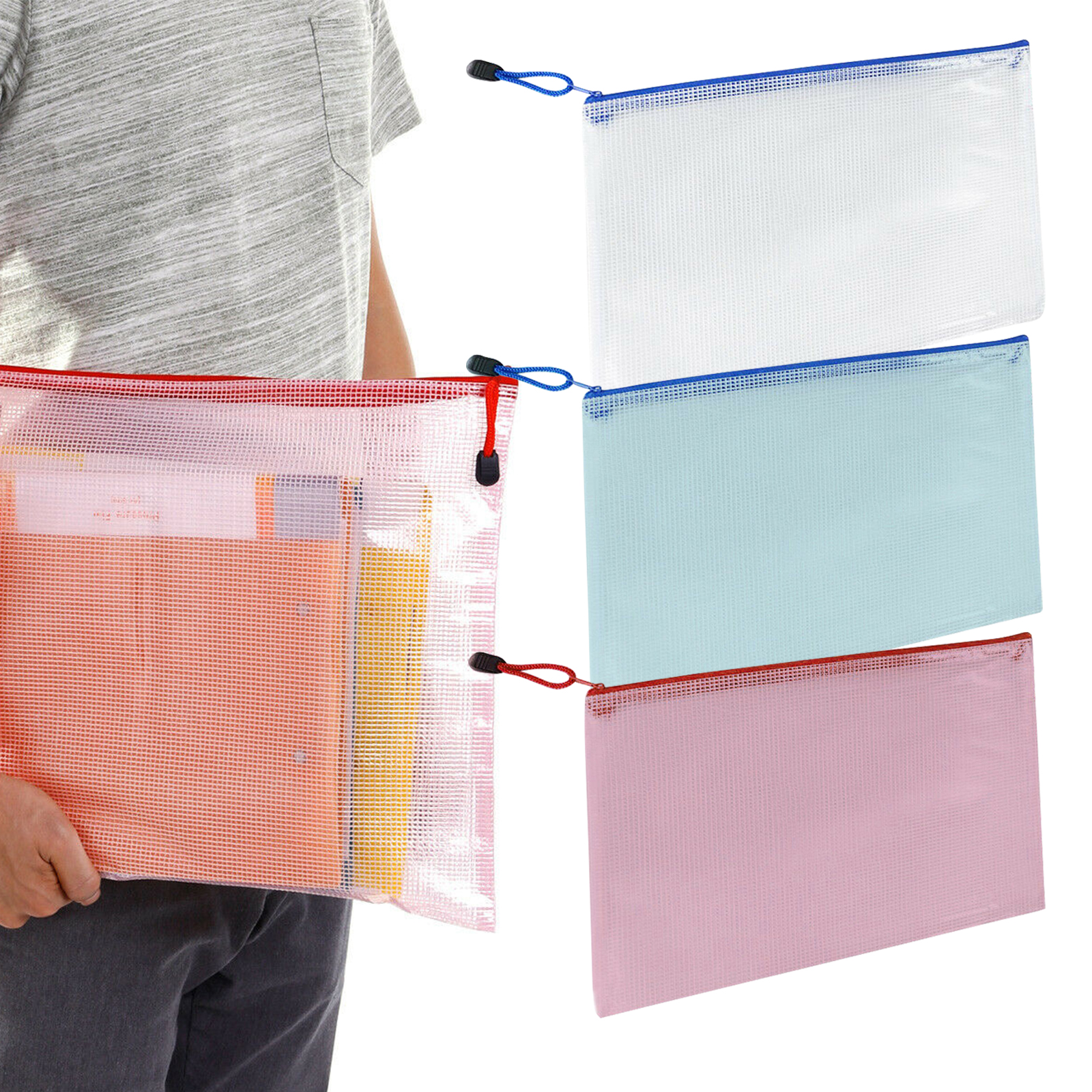 extra large zipper pouch
