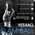 thumbnail image 3 of Yes4All Slam Ball, PVC Sand Filled Medicine Ball, 10-40lbs Weight Ball - Tread Black 25LBS, 3 of 7