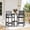 Grey, variant on SERWALL Tall Adirondack Chairs Set of 2 with Connecting Table, HDPE Adirondack Outdoor Barstools, Navy
